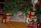 Rustic Farmhouse Medium Deluxe 22" Reclaimed Wooden Christmas Tree Box Collar